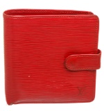 Louis Vuitton Red Epi Leather Porte-Billets Compact Wallet