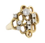 0.50 ctw Diamond Ring - 14KT Yellow Gold