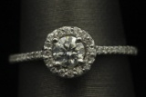 0.61 ctw Diamond Ring - 14KT White Gold