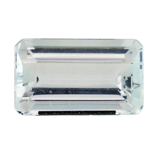 4.15 ct.Natural Emerald Cut Aquamarine