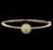 0.65 ctw Diamond Bangle Bracelet - 14KT Yellow Gold