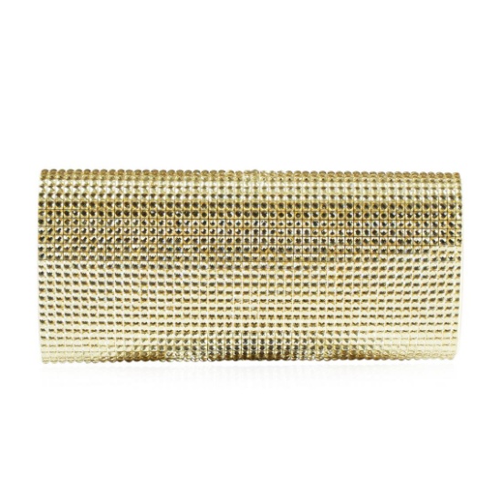 Peggy Sparkly Gold Evening Clutch