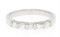 Solid Platinum Alternating VS1 G Baguette and Round Diamond 2.50mm Band Ring