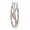 18k White/rose Gold 0.22CTW Diamond Pendant, (I1/H)