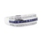 1.85 ctw Sapphire And Diamond Ring - 18KT White Gold