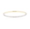 0.70 ctw Diamond Bangle Bracelet - 14KT Yellow And White Gold
