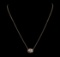 0.35 ctw Diamond Necklace - 14KT Rose Gold