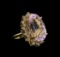 14KT Yellow Gold GIA Certified 37.12 ctw Kunzite and Diamond Ring