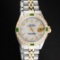 Rolex Ladies 2 Tone MOP Diamond & Emerald Datejust Wristwatch