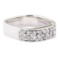 0.60 ctw Diamond Ring - 18KT White Gold