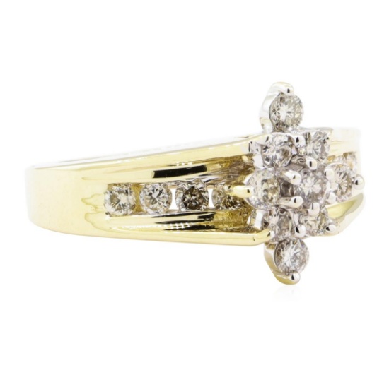 0.85 ctw Diamond Ring - 14KT Yellow Gold