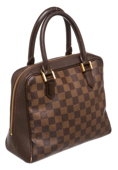 Louis Vuitton Damier Ebene Canvas Leather Triana Bag