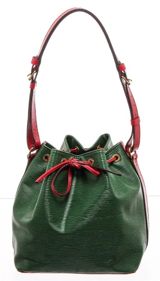 Louis Vuitton Green Epi Leather Noe PM Drawstring Shoulder Bag