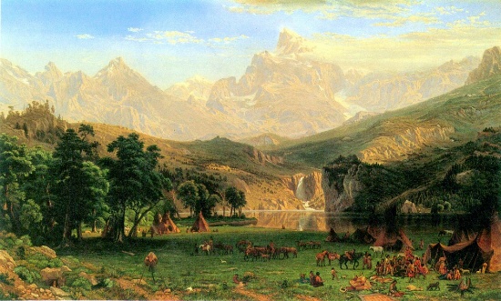 Rocky Mountains at Landers Peak by Albert Bierstadt