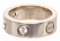 Cartier Rhodium-Plated 18K White Gold Diamond LOVE Ring 47