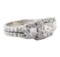 2.12 ctw Diamond Ring And Attached Band - 10KT White Gold