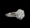 14KT White Gold 1.27 ctw Diamond Ring