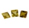 2.96 ctw.Natural Square Step Cut Citrine Quartz Parcel of Three