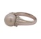 0.40 ctw Diamond and Pearl Ring - 18KT White Gold