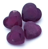 10.73 ctw Heart Mixed Ruby Parcel