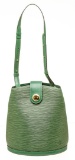 Louis Vuitton Green Epi Leather Cluny Shoulder Bag