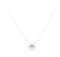 0.44 ctw Diamond Pendant And Chain - 14KT White Gold