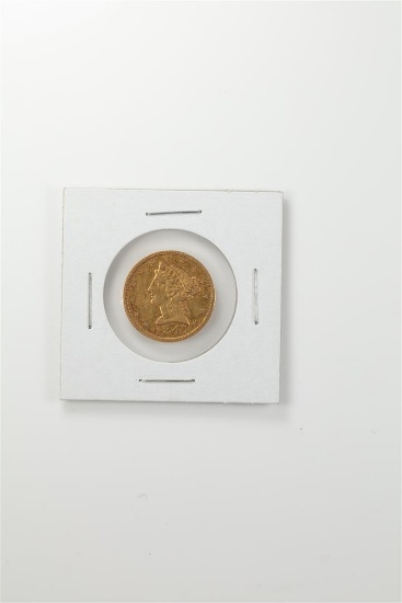 1847 $5 Liberty Head Half Eagle Gold Coin