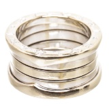 Bvlgari 18K White Gold B.zero1 Triple Ring 48