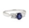 2.01 ctw Sapphire and Diamond Ring - Platinum