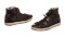 Burberry Black Patent Leather High Top Lace Front Sneakers 36