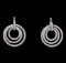 14KT White Gold 5.43 ctw Diamond Earrings