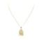 Religious Motif Pendant and Chain - 14KT Yellow Gold
