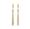 1.00 ctw Diamond Dangle Earrings - 18KT Yellow Gold