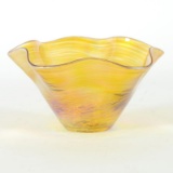 Mini Wave Bowl (Gold) by Glass Eye Studio