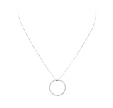0.53 ctw Diamond Pendant And Chain - 14KT White Gold