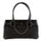 Gucci Horsebit Chain Shoulder Bag Black Gg Canvas Tote