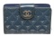 Chanel Blue Quilted Patent Leather Compact Wallet