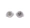 0.80 ctw Diamond Earrings - 14KT White Gold