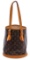 Louis Vuitton Monogram Canvas Leather Petit Bucket PM Bag