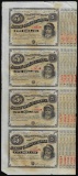 Uncut Sheet of (4) State of Louisiana Baby Bond Obsolete Notes