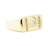 0.40 ctw Diamond Mens' Ring - 14KT Yellow Gold