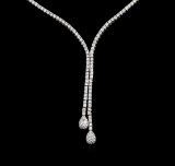 14KT White Gold 1.03 ctw Diamond Necklace