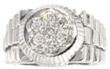 0.62 ctw Diamond Ring - 14KT White Gold