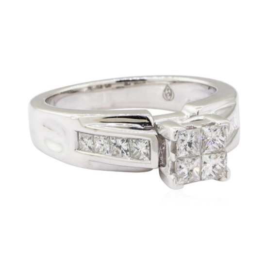 1.10 ctw Diamond Ring - 14KT White Gold