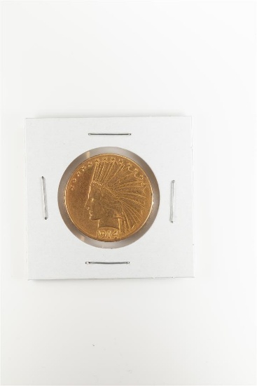 1914-D $10 Indian Head Eagle Gold Coin