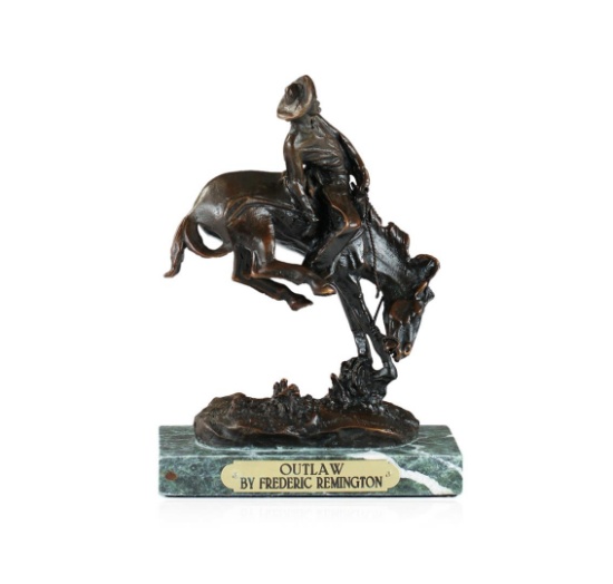 Outlaw Bronze Replica By Frederic Remington