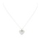 0.67 ctw Diamond Heart Pendant with Chain - 14KT and 18KT White Gold