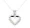 1.03 ctw Diamond Pendant And Chain - 14KT White Gold