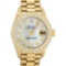 Rolex Ladies 18K Yellow Gold Mother Of Pearl Diamond President Wristwatch With R