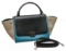 Celine Blue Leather Trapeze Two-Way Bag